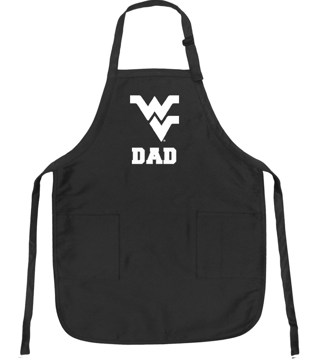 West Virginia Apron WVU Apron - Stain Resistant Fabric Dad on Black