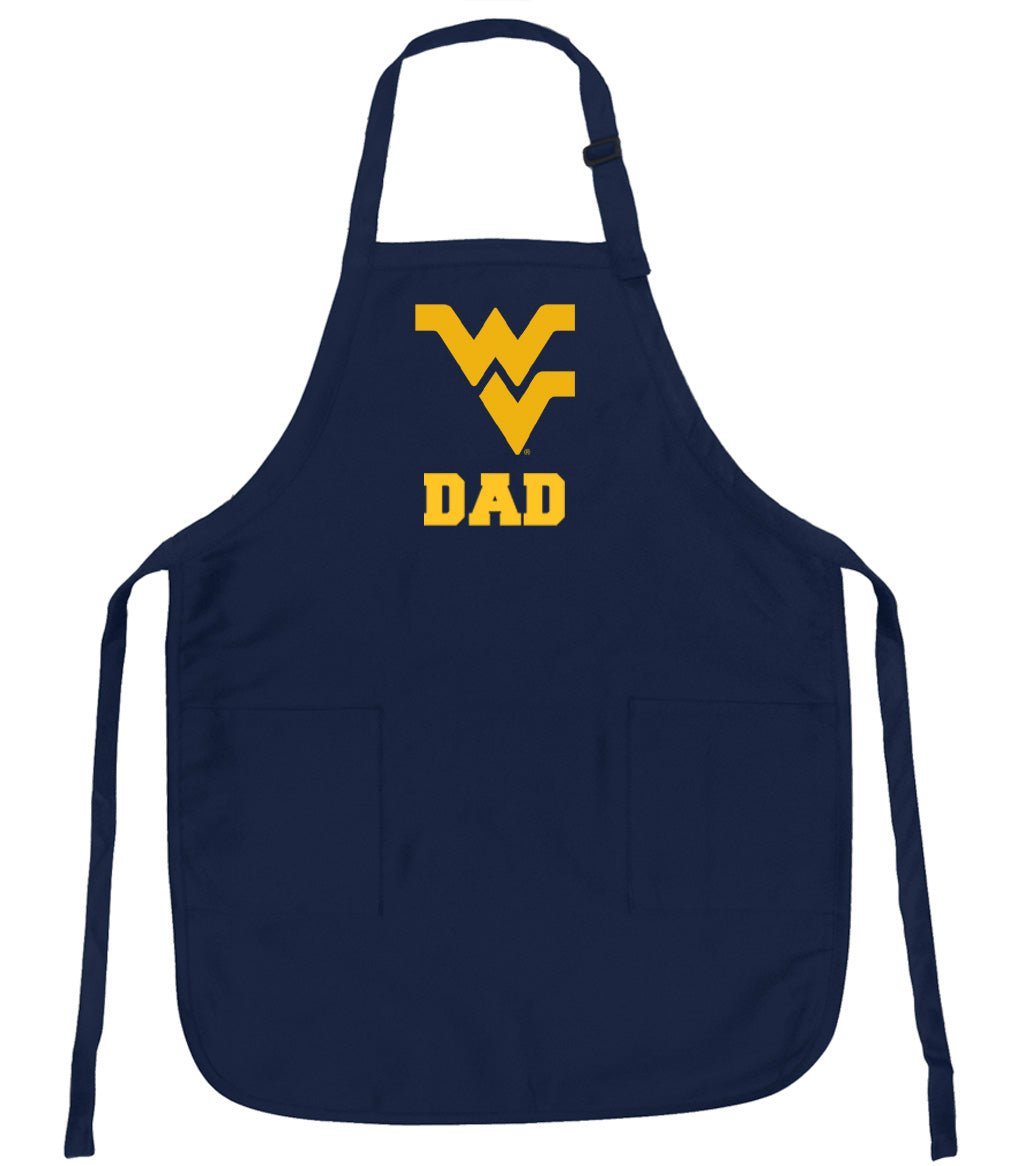 West Virginia Apron WVU Apron - Stain Resistant Fabric Dad on Navy