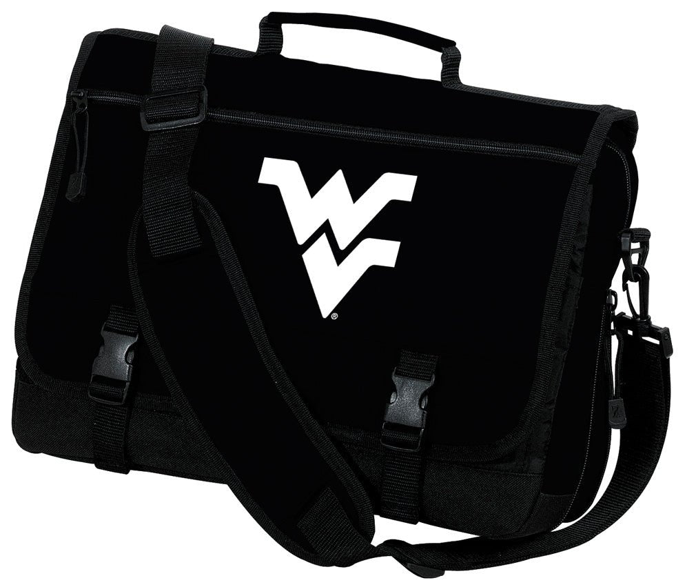 West Virginia Messenger Bag WVU Classic Laptop Bag Black