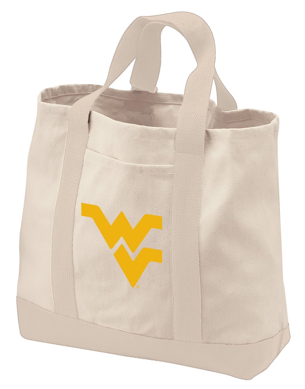 West Virginia Canvas Tote Bag WVU Classic Tote Tan
