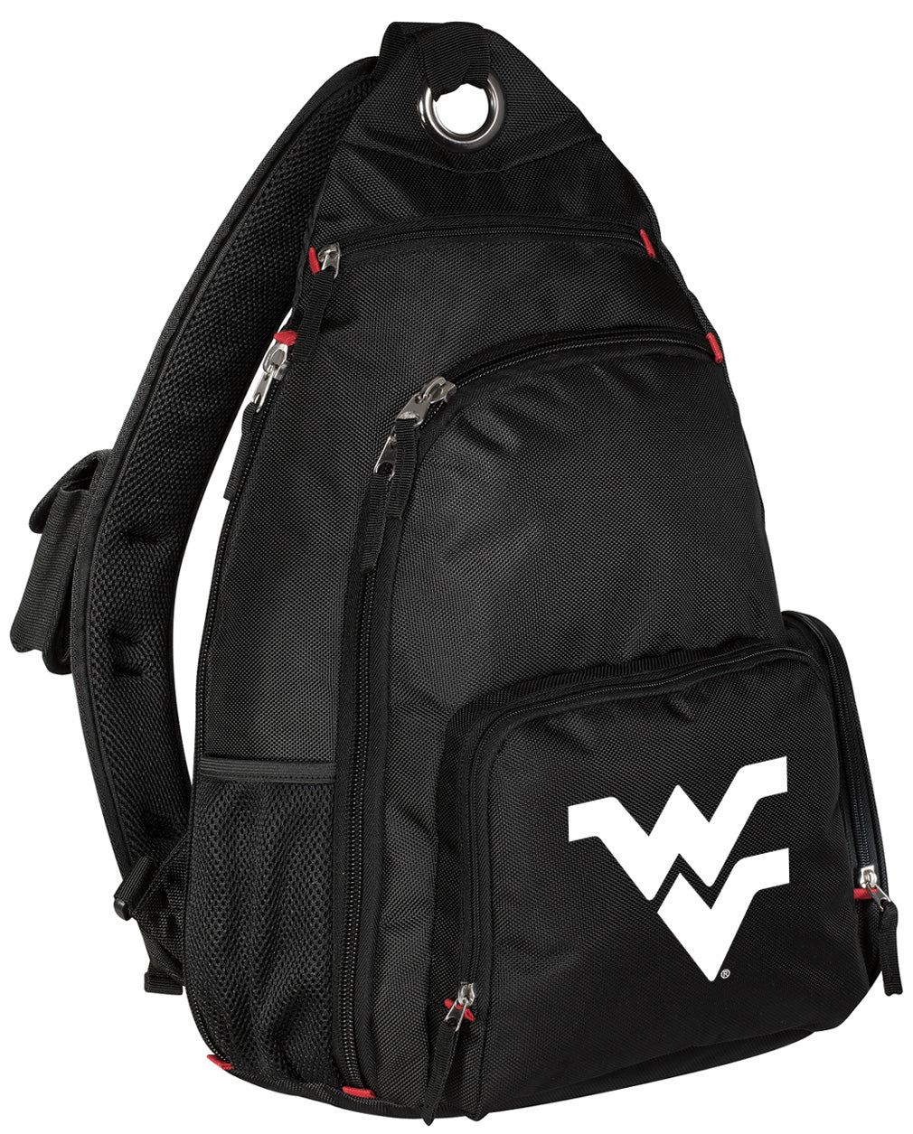 West Virginia University Sling Backpack WVU Crossbody Bag Black