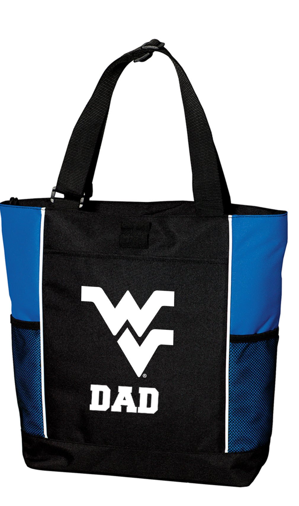 West Virginia Tote Bag WVU Carryall Tote Dad on Blue
