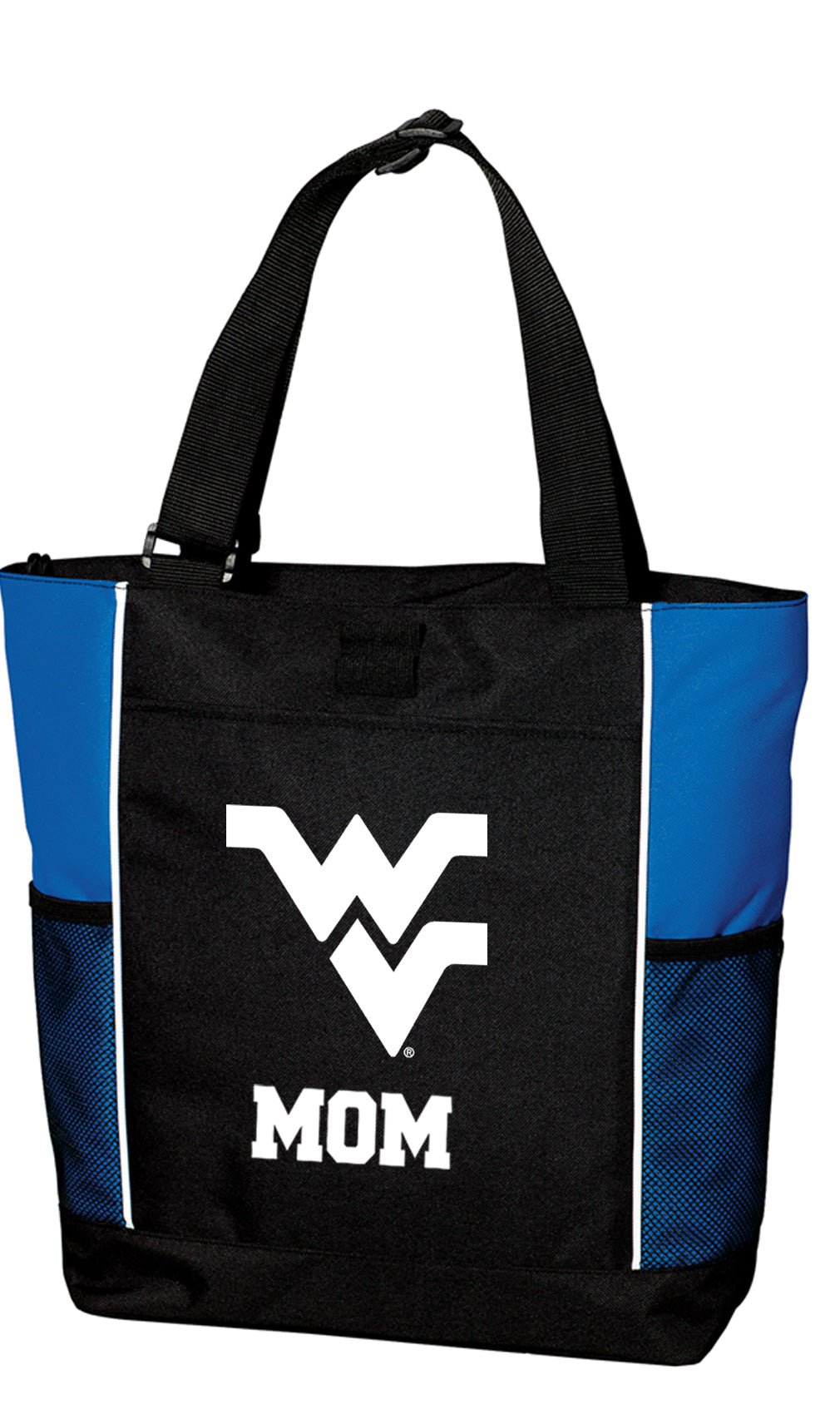 West Virginia Tote Bag WVU Carryall Tote Mom on Blue