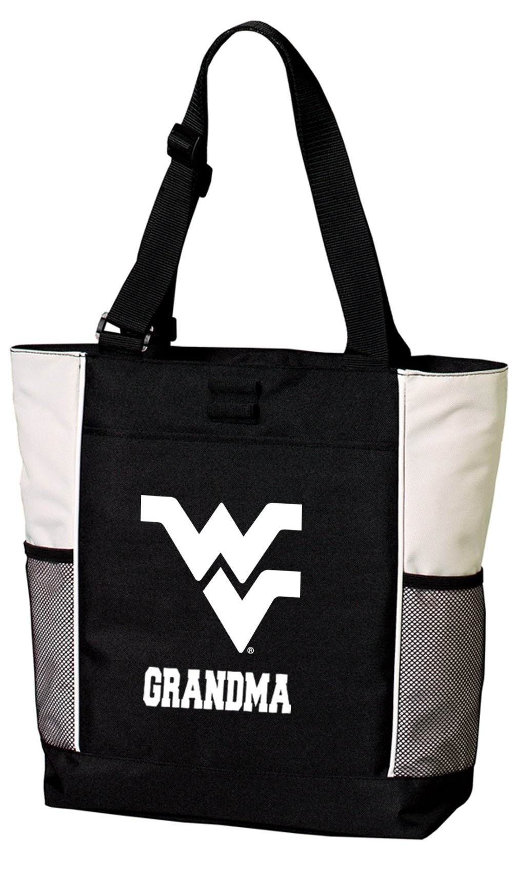 West Virginia Tote Bag WVU Carryall Tote Grandma on White
