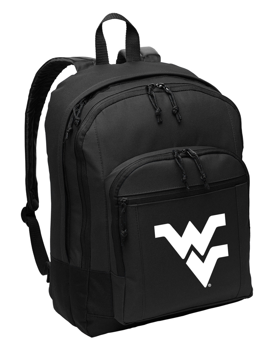 West Virginia Backpack WVU Medium Classic Style Backpack Black