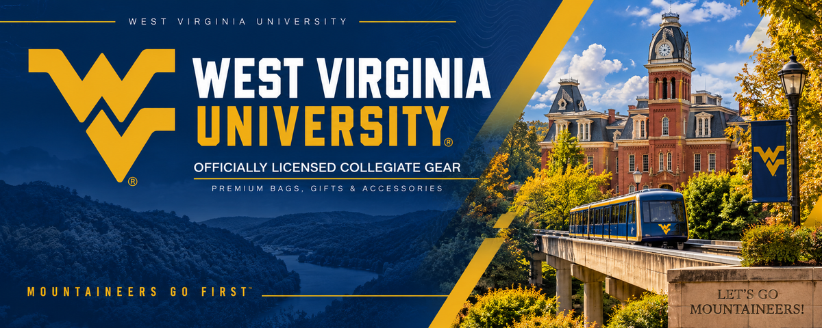 West Virginia University Laptop Backpack Black