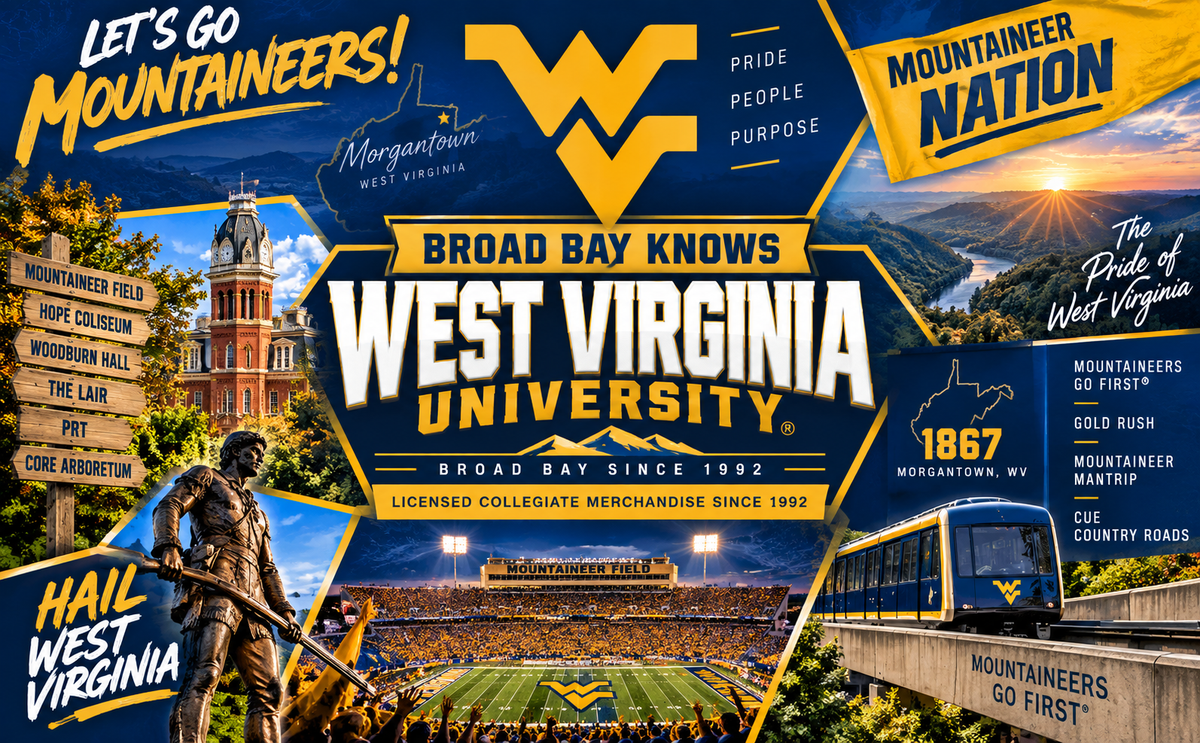 West Virginia University Laptop Backpack Black
